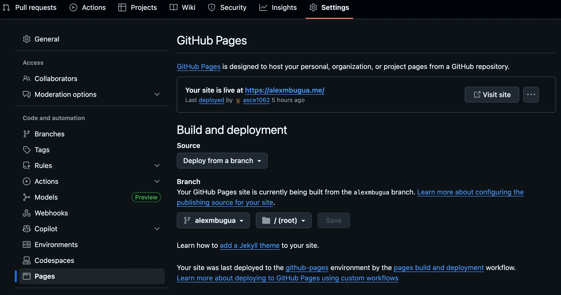 GitHub Pages Setup GitHub Pages Setup
