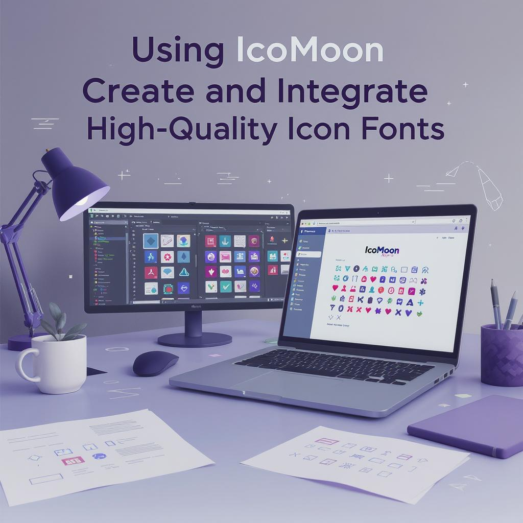using icoMoon to create and integrate high-quality vector icon fonts