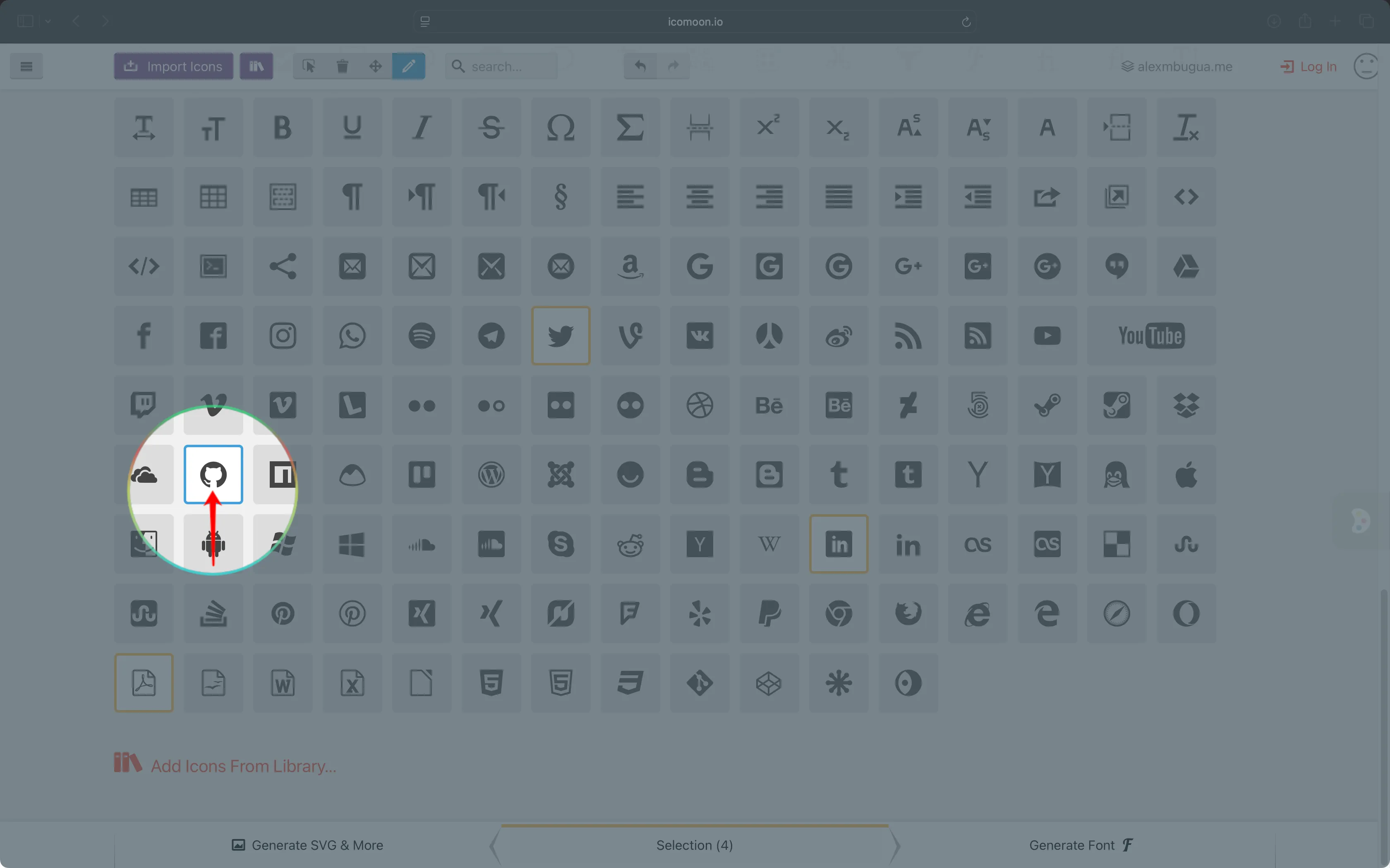 Select Icon