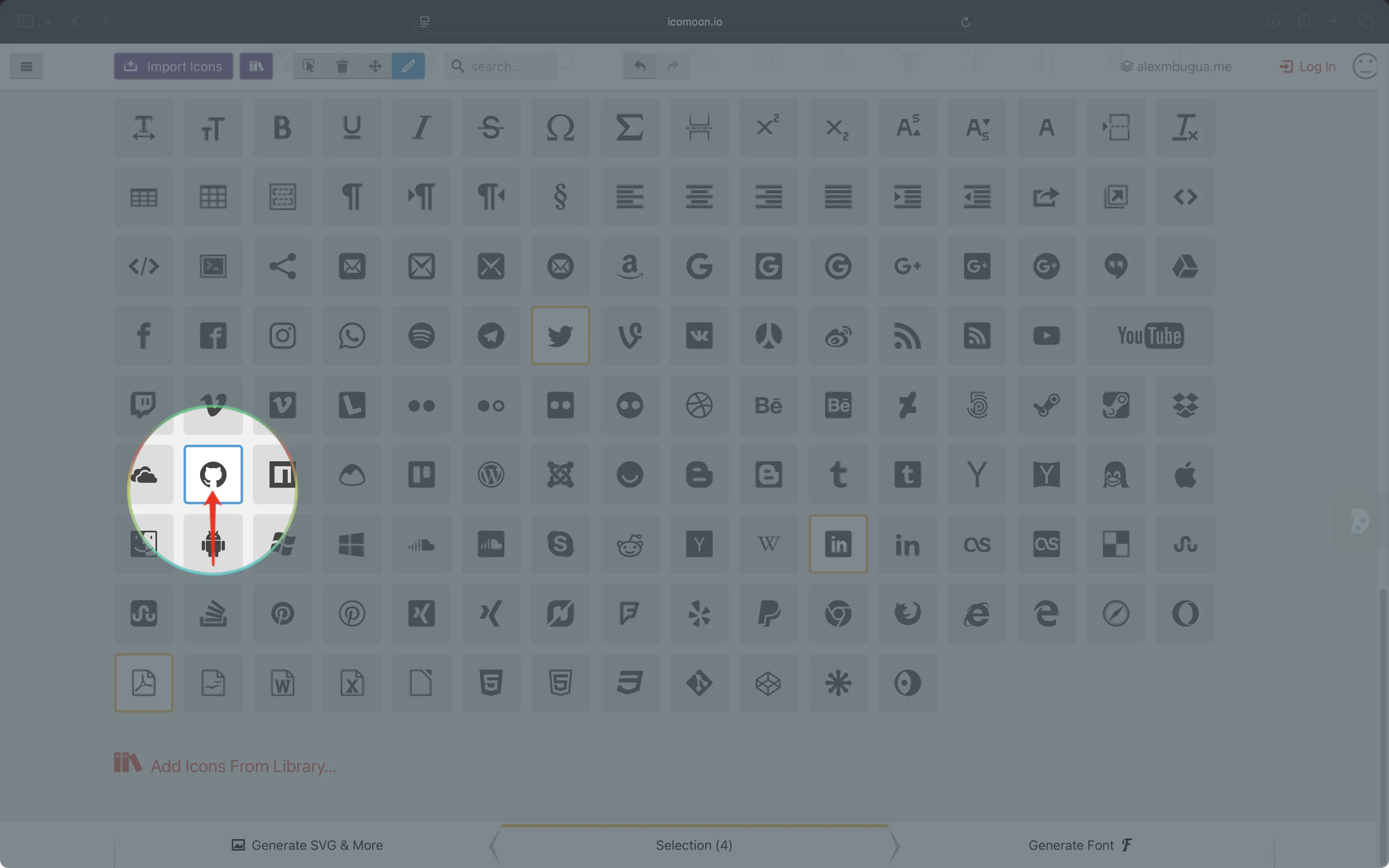 Select Icon